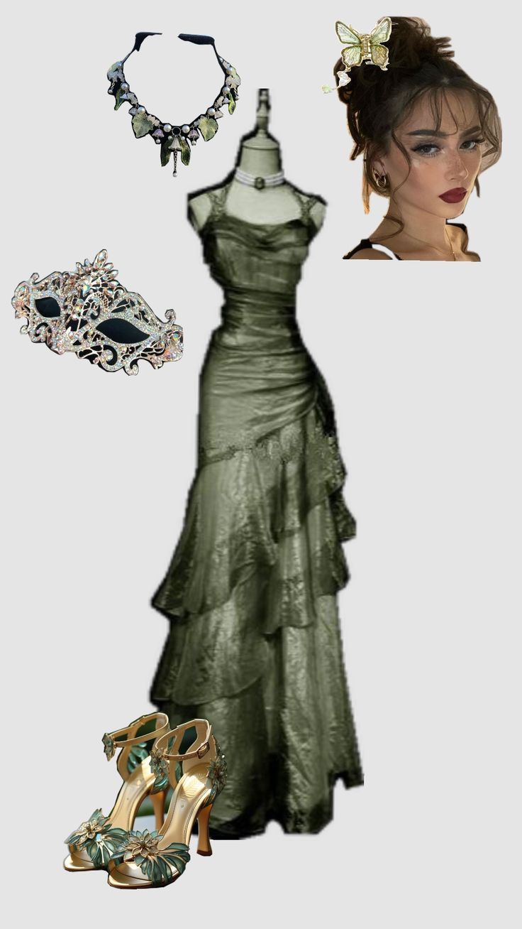 New Women’s Long Prom Dress Mermaid Straps Olive Green Elegant Formal Graduation Party Gown RC0172