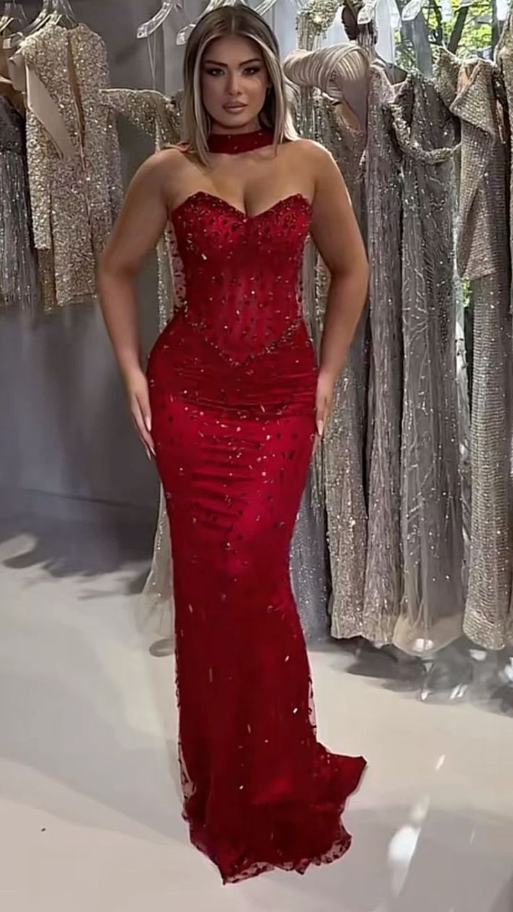 Sexy Mermaid Sweetheart Burgundy Sequin Prom Dresses Long Evening Formal Gown Wedding Party Gowns N356