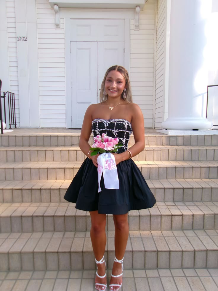 Cute Ball Gown Strapless Navy Blue Short Homecoming Dress Senior High School University Ideas Inspo Short Hoco Court Gowns RB7272
