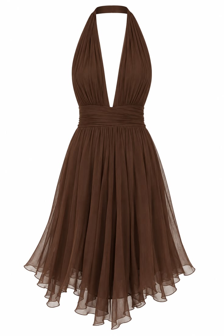 Sexy A Line Halter Chiffon Knee Length Homecoming Dresses Party Cocktail Hoco Outfits RB8736