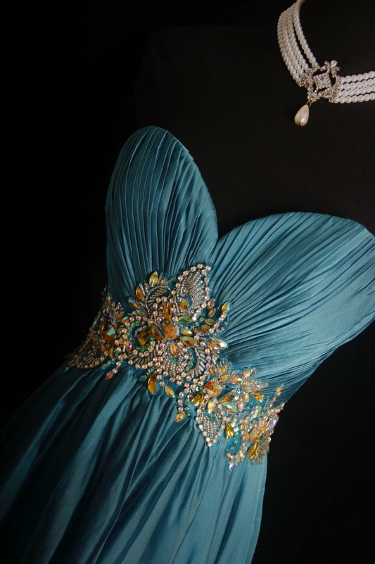 Retro A line Sweetheart Chiffon 2000s Long Prom Dresses Inspo 19th Birthday Outfits Formal Dress N503
