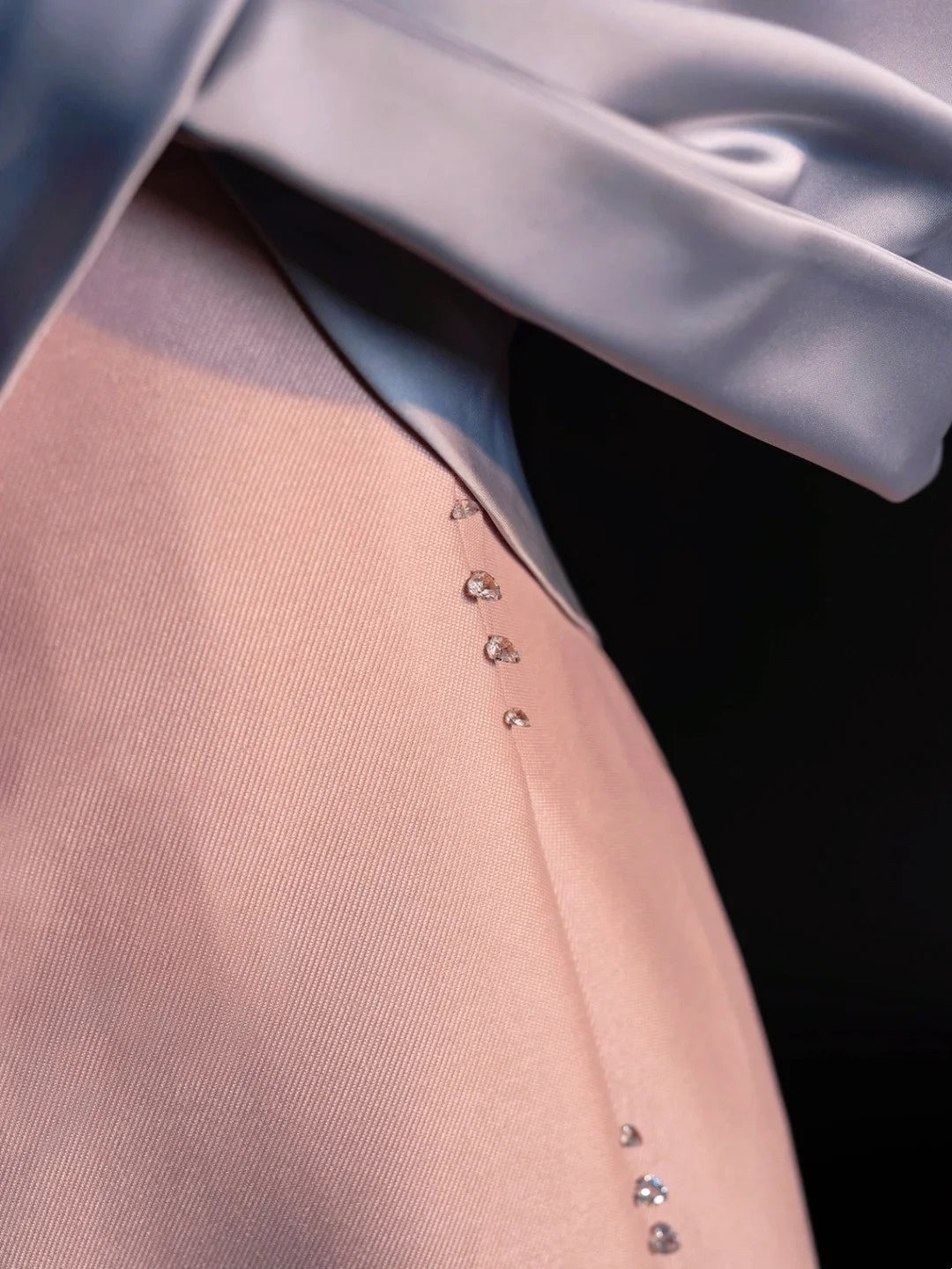 Classy A line One Shoulder Pink Satin With Bow-knot College Formal Outfit Long Prom Graduation Dresses N1219