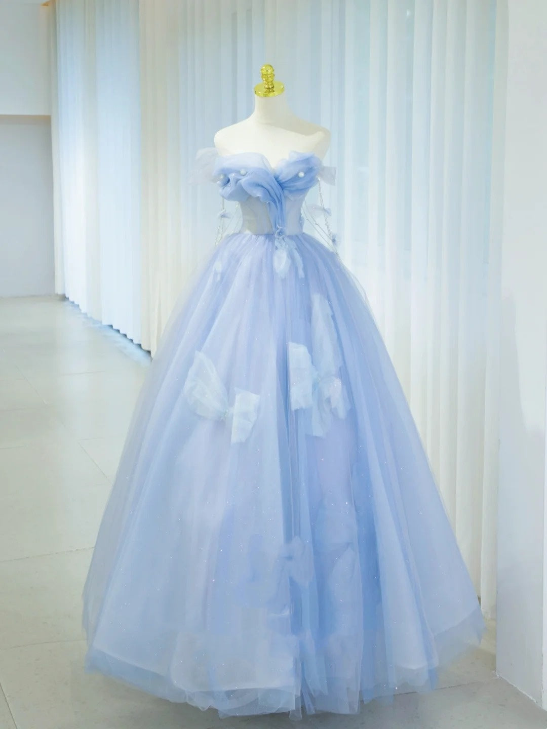 pretty formal dresses Dotted Tulle Prom Spaghetti Strap Dress 24043 Homecoming Dresses Designer Pretty Mermaid Tulle Beads Long