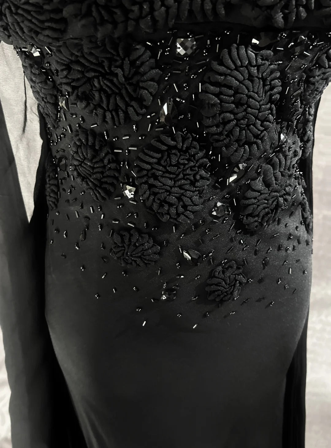 Classy Prom Dresses Mermaid Strapless Chiffon Black Tie Dress With Cape Long Formal Evening Outfits N3703
