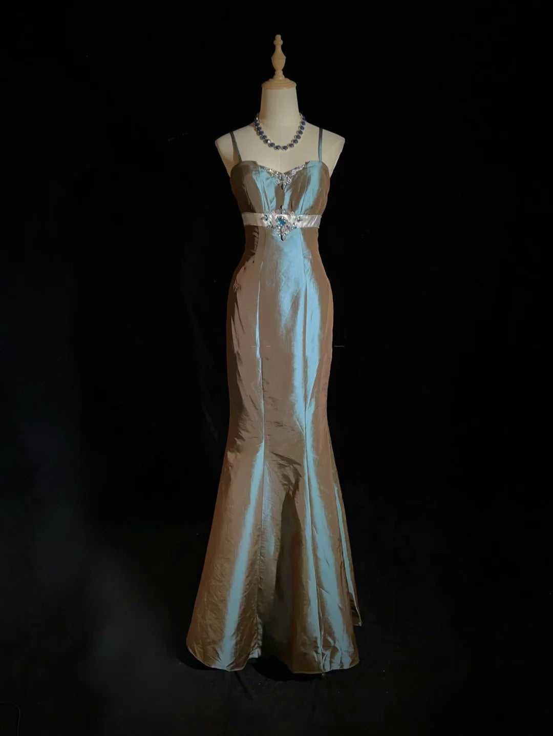 90s evening dresses Dreamy Prom Mermaid Spaghetti Strap Satin With Beading For – RubyFashionDress _cm/inch (measured from middle Stripped Backless Flowy Dress Size:AU 6 Web Collection: Xmas Party