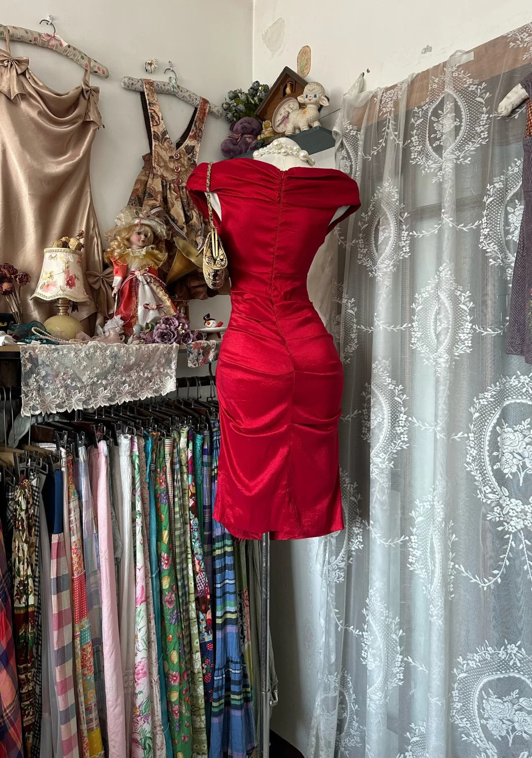 Sexy Sheath Off The Shoulder Red Ideas For Women Knee Length Birthday Dresses Homecoming Outfits N3408