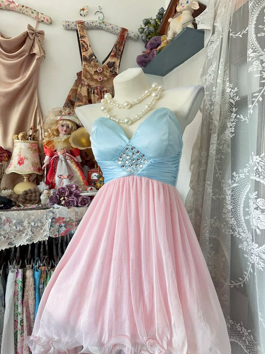 Classy Prom Dresses High Low Sweetheart Pink Chiffon Long Formal Evening Outfits N3727