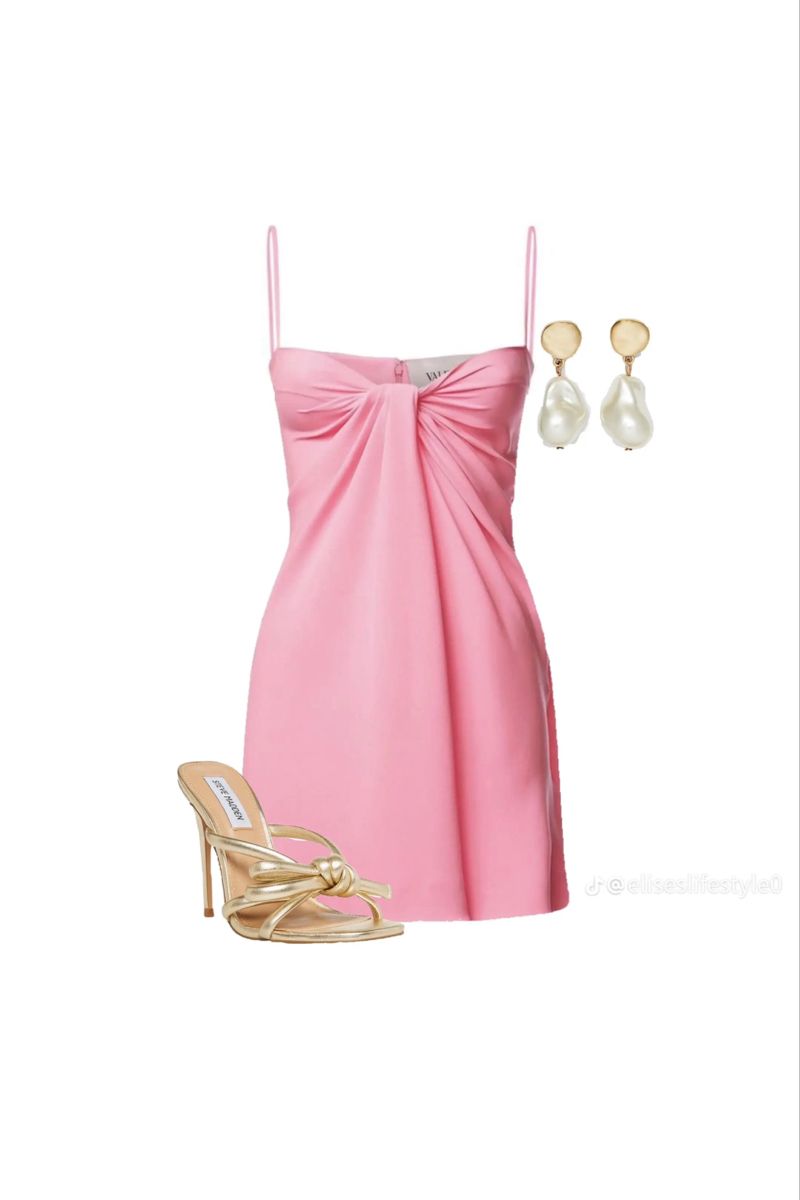 Simple A line Spaghetti Straps Pink Short Inspo Hoco Dress Homecoming Dresses RB4167