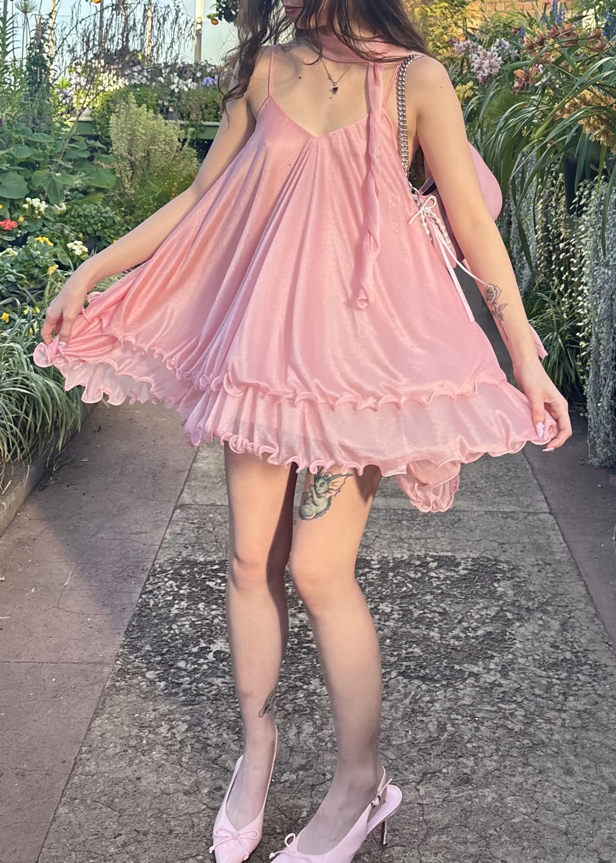 Simple Homecoming Dresses Outfit inspo A line Pink layered dress with scarf 16th Birthday Cocktail Ideas Outfits RB8353