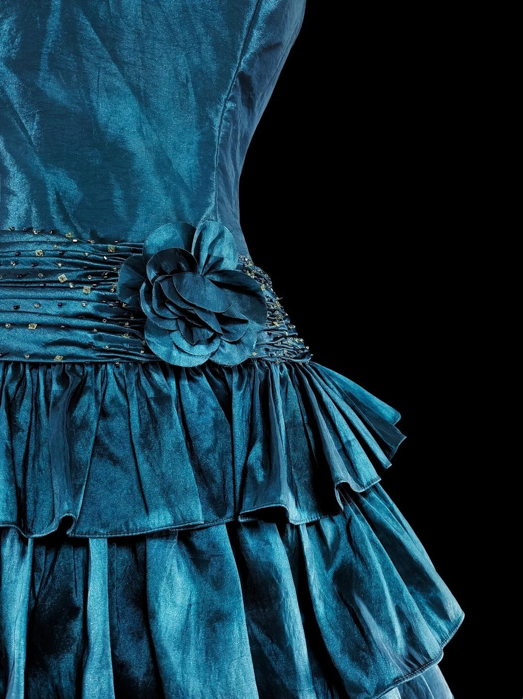 Vintage Ball Gown Spaghetti Strap Blue Short Inspo 2000s Hoco Gowns Inspo Homecoming Dresses N1613
