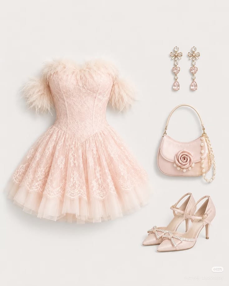Unique Homecoming Dresses Outfit inspo Ball Gown Off The Shoulder Pink Lace 16th Birthday Cocktail Dress Ideas Outfits RB8181