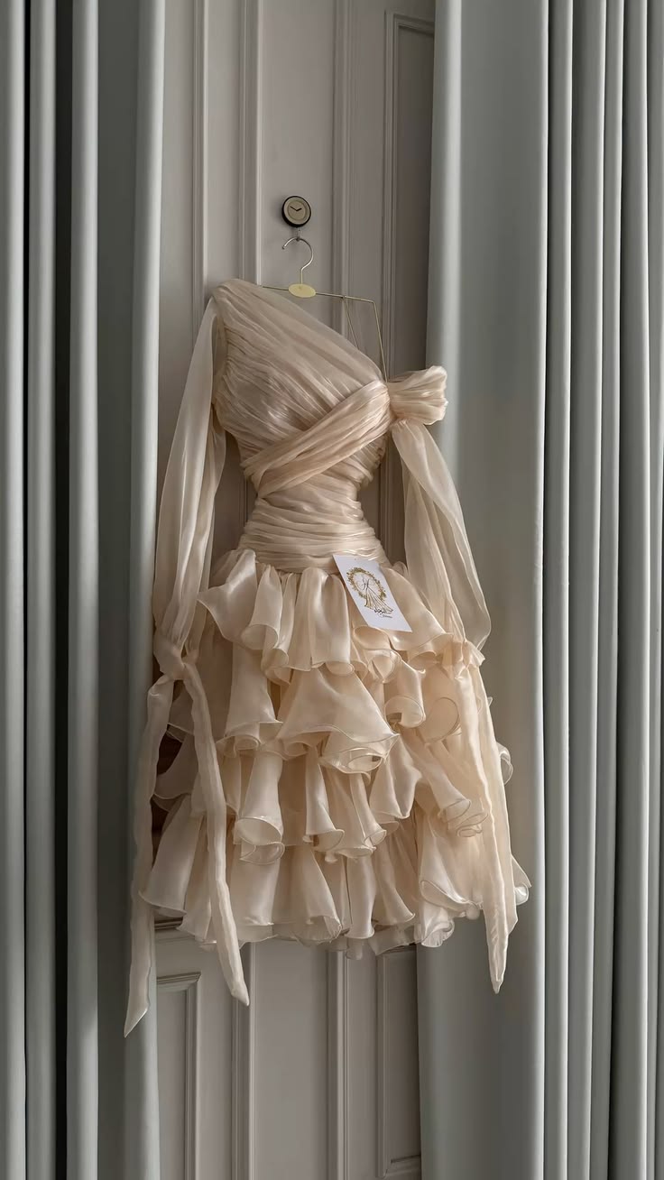 Sexy Short Homecoming Dresses A Line One Shoulder Champagne Birthday Sweet 16 Dress Ideas Graduation Outfits RB7520