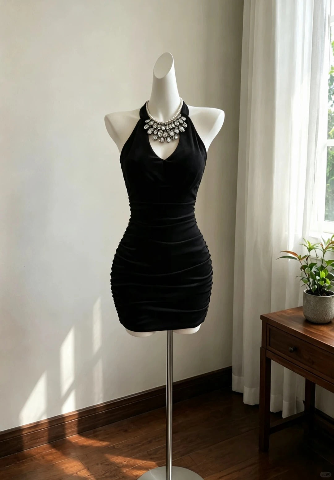 Elegant Sheath Little Black Dress Short Tight Bodycon Cocktail Homecoming Dresses Ideas Hoco Outfits RB4791