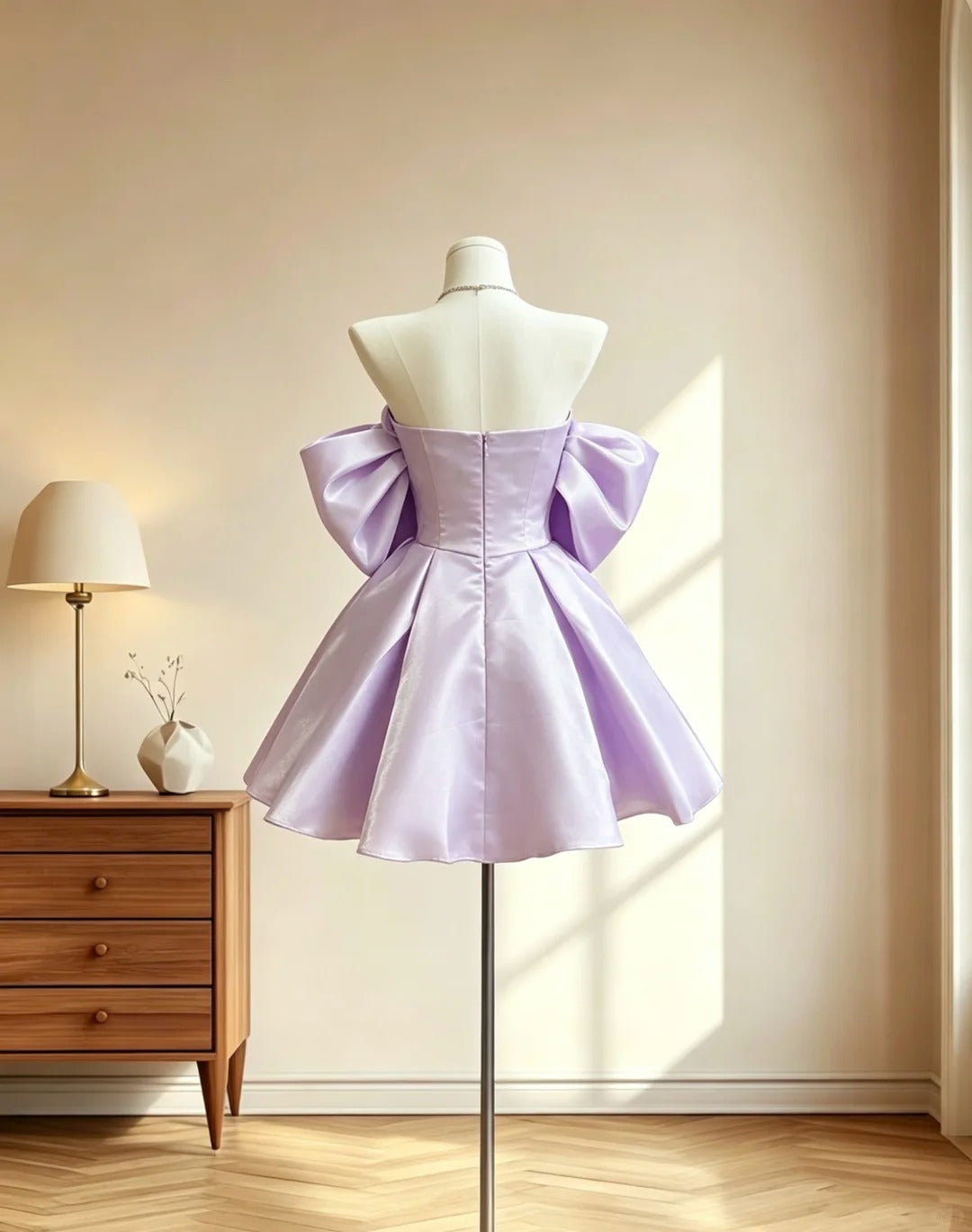 Pretty Outfit Ideas For Teens Girls Off The Shoulder Inspo Short Lilac Ball Gown Birthday Outfits Homecoming Dress RB3063
