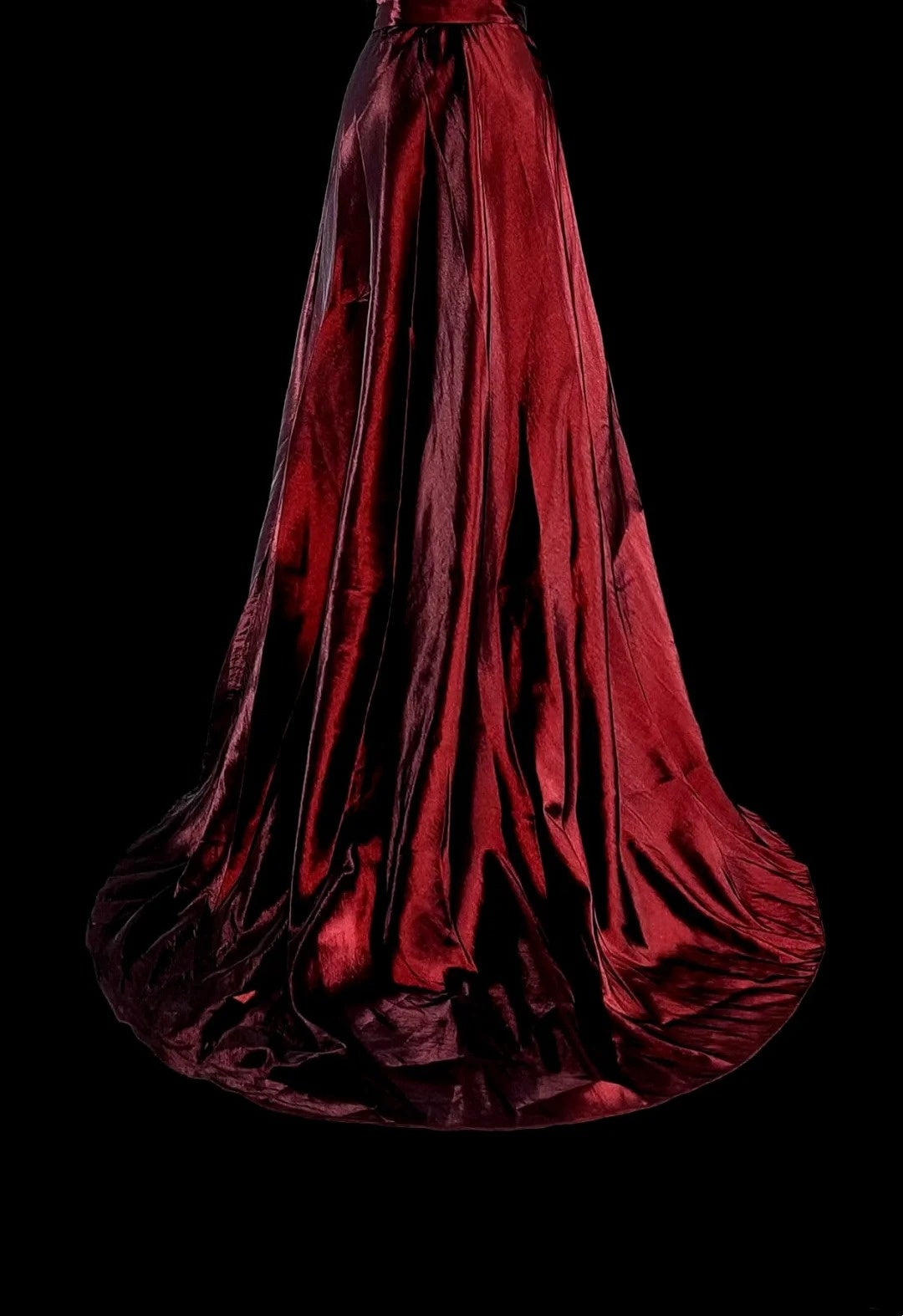 Vintage A line Strapless Burgundy Satin 90s Evening Gowns Formal Birthday Dress Long Prom Dresses N1760