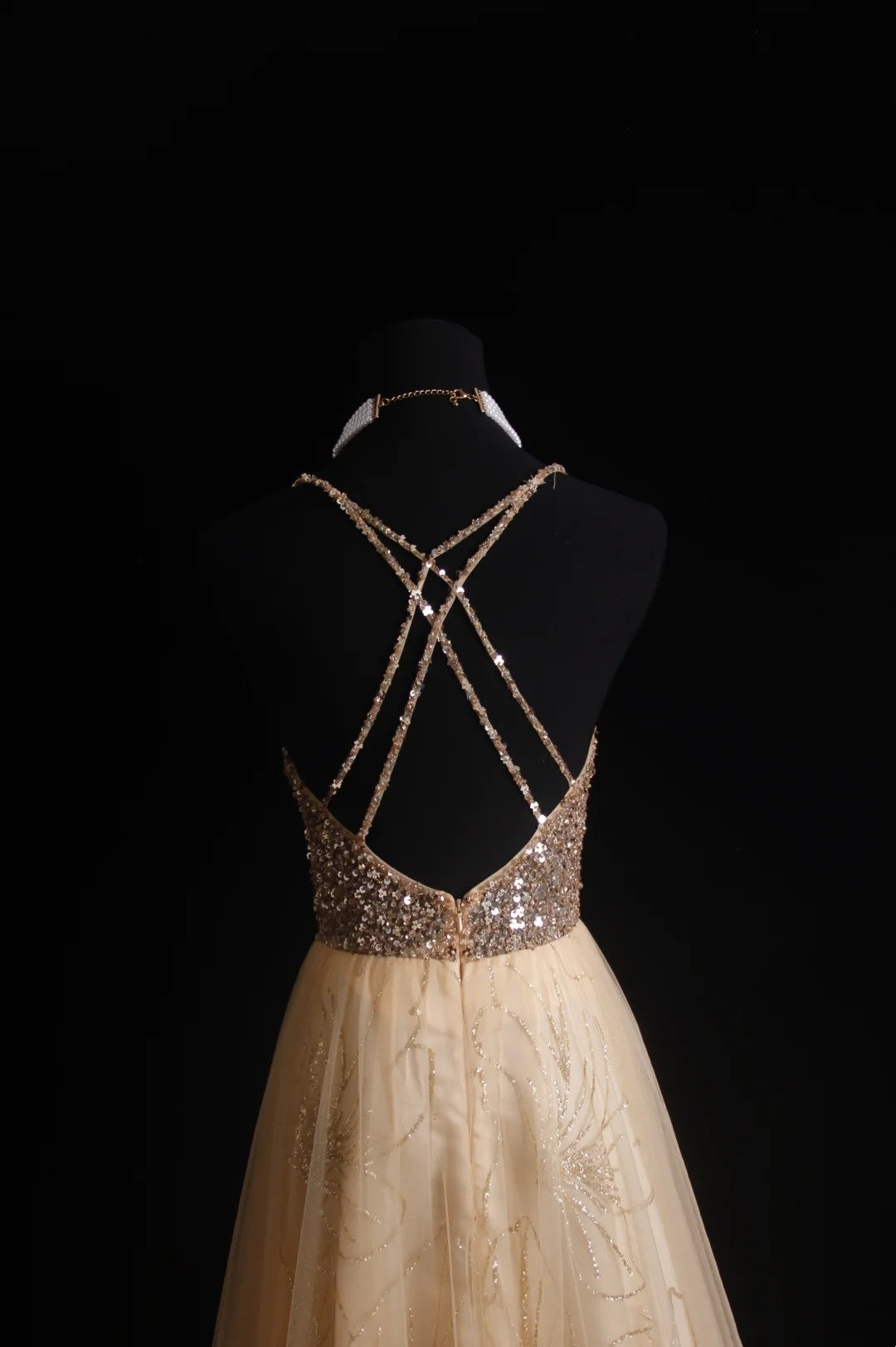 Retro A Line Spaghetti Straps Tulle Beaded Bodice 1950s Long Prom Dresses Inspo 18th Birthday Outfits Formal Dress N495