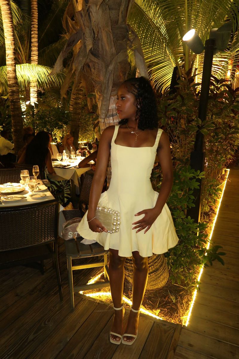 Trendy Ball Gown Square Neck Light Yellow Short Night In Rio Inspo Hoco Dress Ideas Homecoming Dresses RB4065