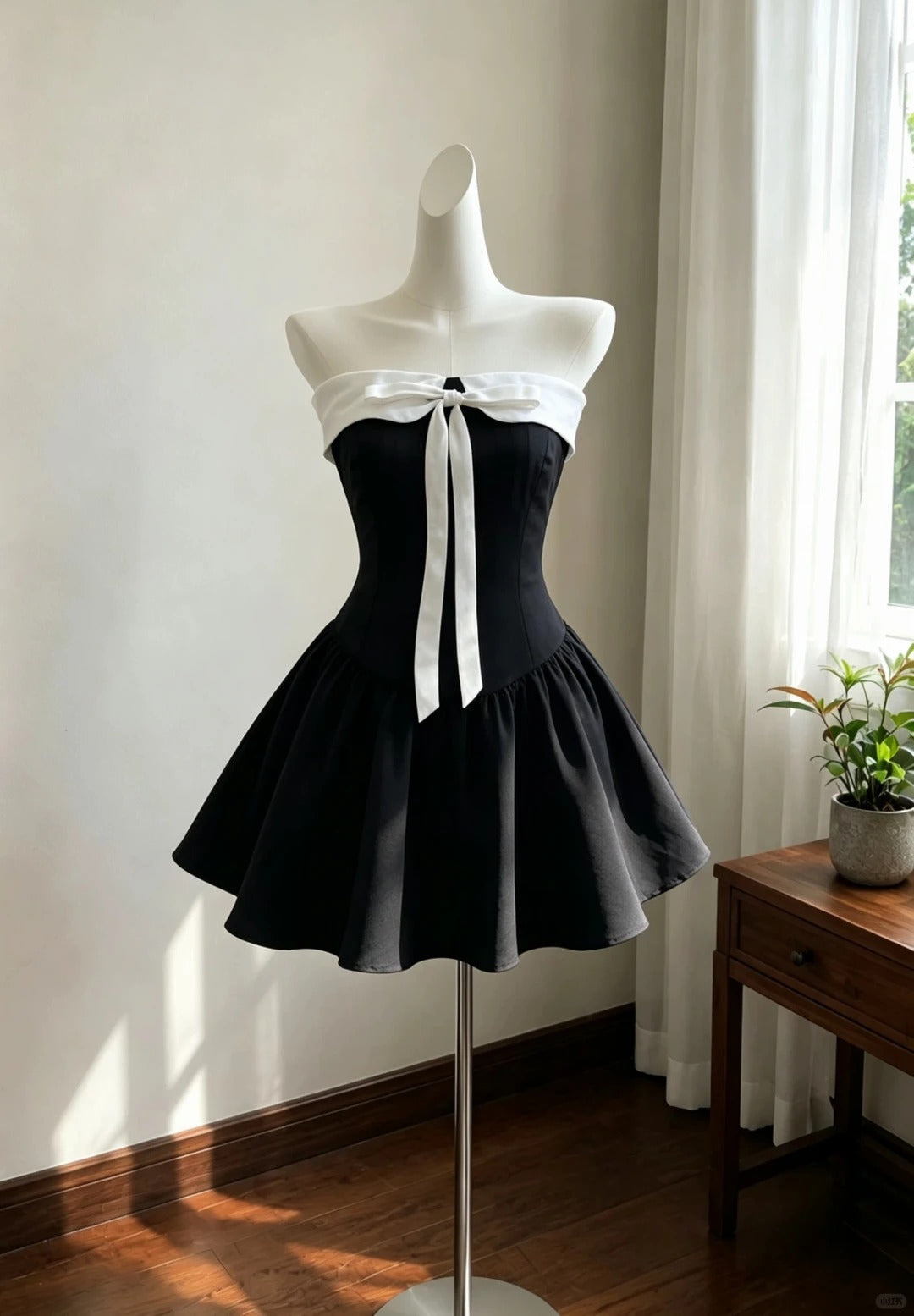 Elegant A Line Strapless Little Black Dress Short Cocktail Homecoming Dresses Ideas Hoco Outfits RB4793