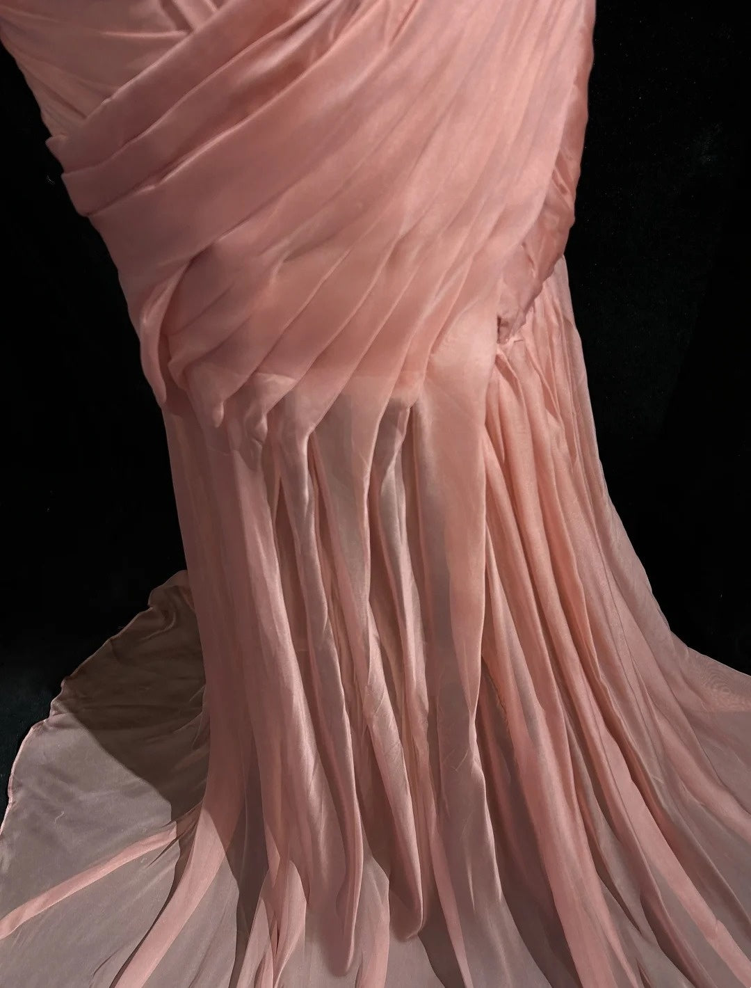 Vintage Mermaid Halter Pink With Folds Sleeveless Long Formal Dress Gown Birthday Prom Dresses N2447