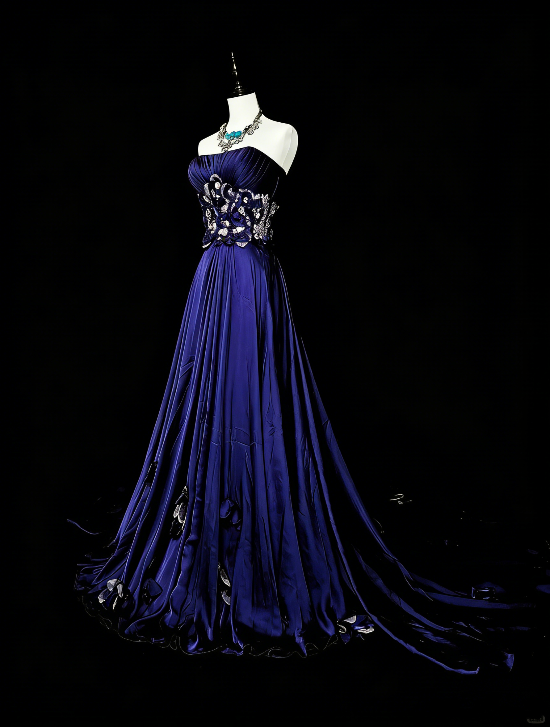blue 90s prom dress Vintage A line Strapless Royal Satin Sleeveless Dresses – RubyFashionDress Bubblegum Pink