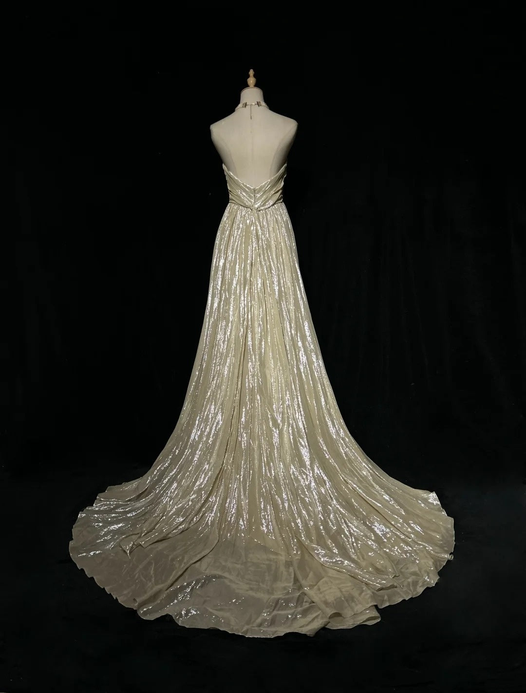 Gold Prom Dress Inspo A Line Sweetheart With Ruched Modest Long Formal Party Gown RC0085