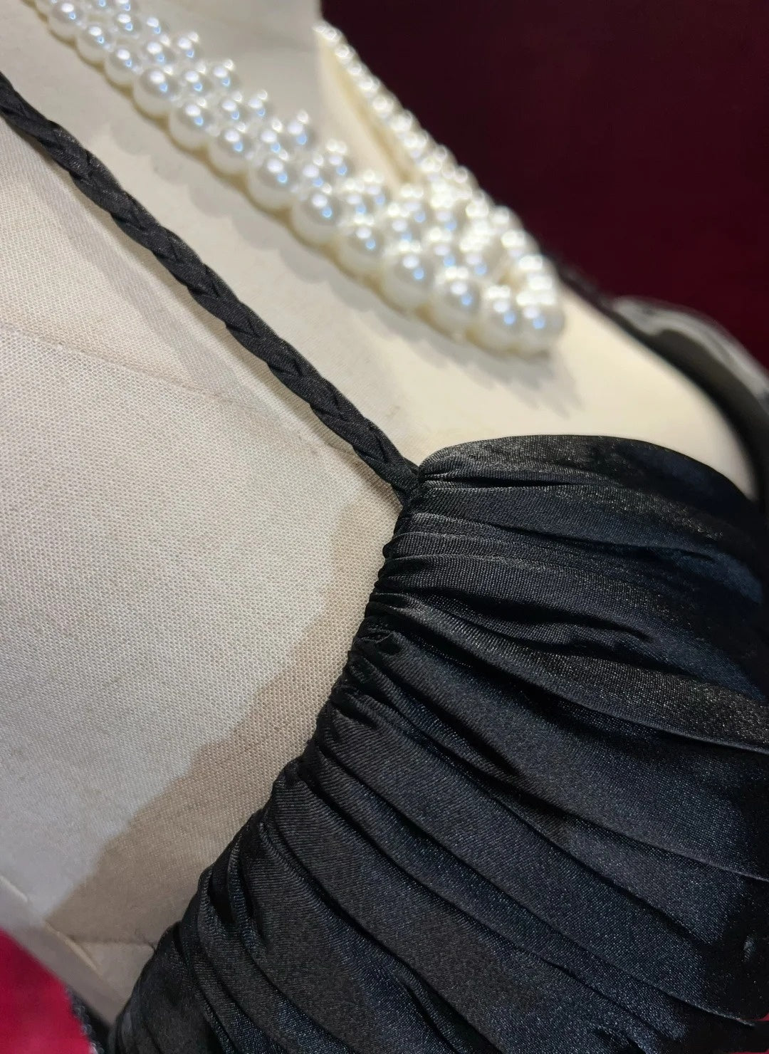 Vintage Prom Dresses Mermaid Spaghetti Strap Black Tie Dress Sleeveless Taffeta 90s Long Formal Gown N2882