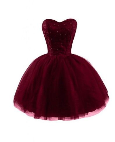 Elegant Party Dress Ideas for Women Ball Gown Sweetheart Burgundy Tulle Short Homecoming Dresses Inspo Hoco Outfits RB8770