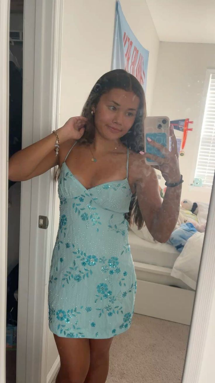 Lovely Sheath Spaghetti Straps Bodycon Sequin Blue Short Party Dresses Homecoming Dress Cocktail Dress RB8362
