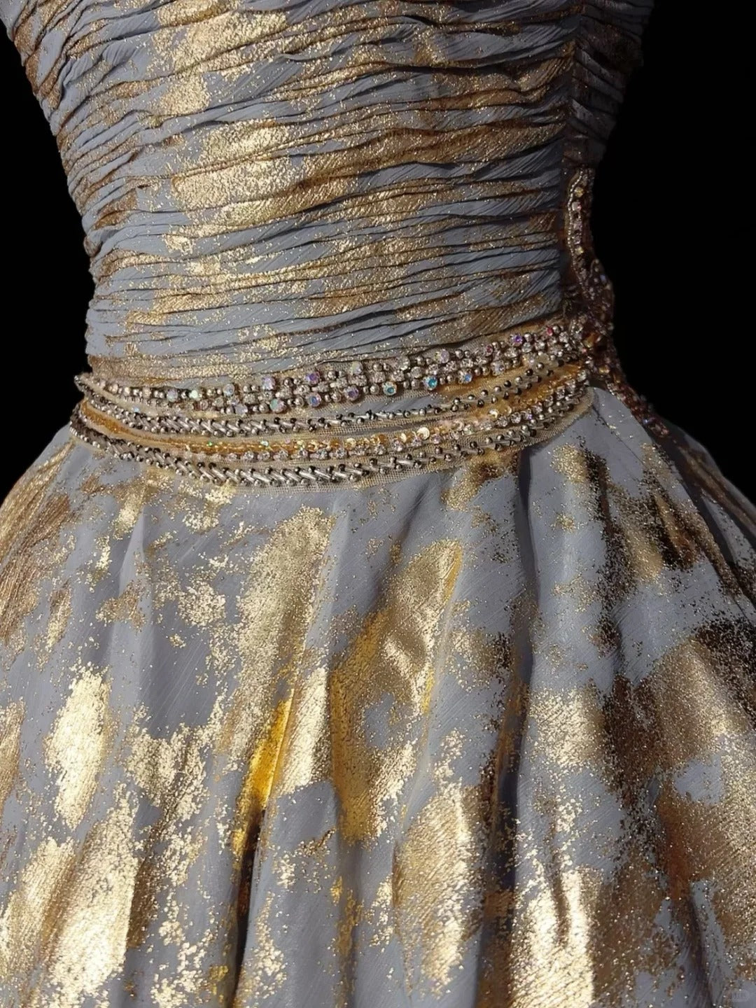 Princess Ball Gown Strapless Gold Organza Short Mini Homecoming Dresses Hoco Gowns N2912