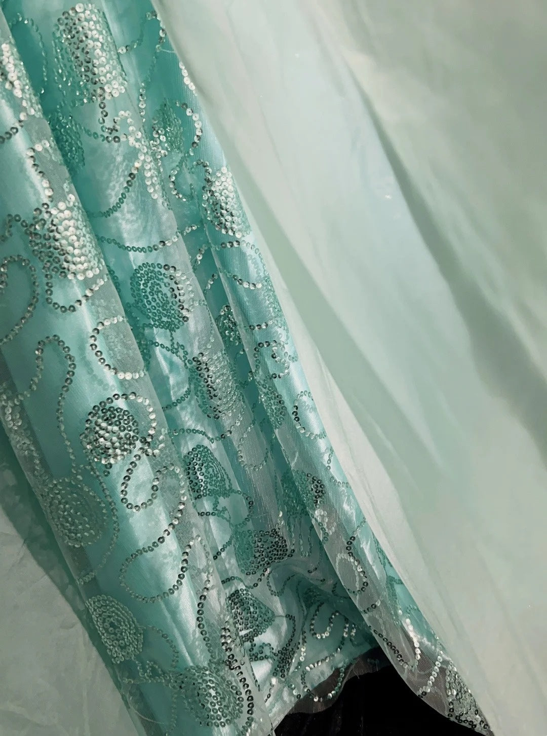 Vintage Prom Dresses A Line One Shoulder Mint Green 70s With Ruffles Chiffon Long Formal Party Dress N2525