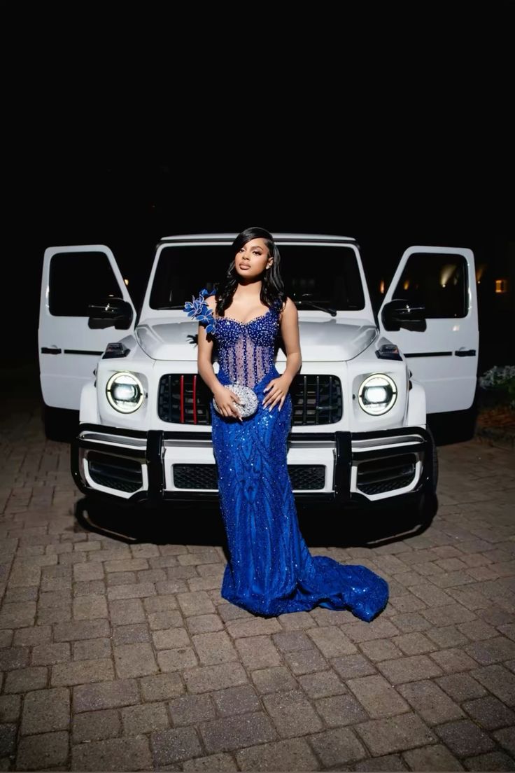 Modest Mermaid Sweetheart Royal Blue Sequins Long Formal Prom Evening Dress Dinner Outfits Party Gowns For Teens Girls AB2110