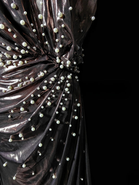Vintage Prom Dresses Mermaid V Neckline Long 1950s Retro Classy Party Formal Outfits RB6370