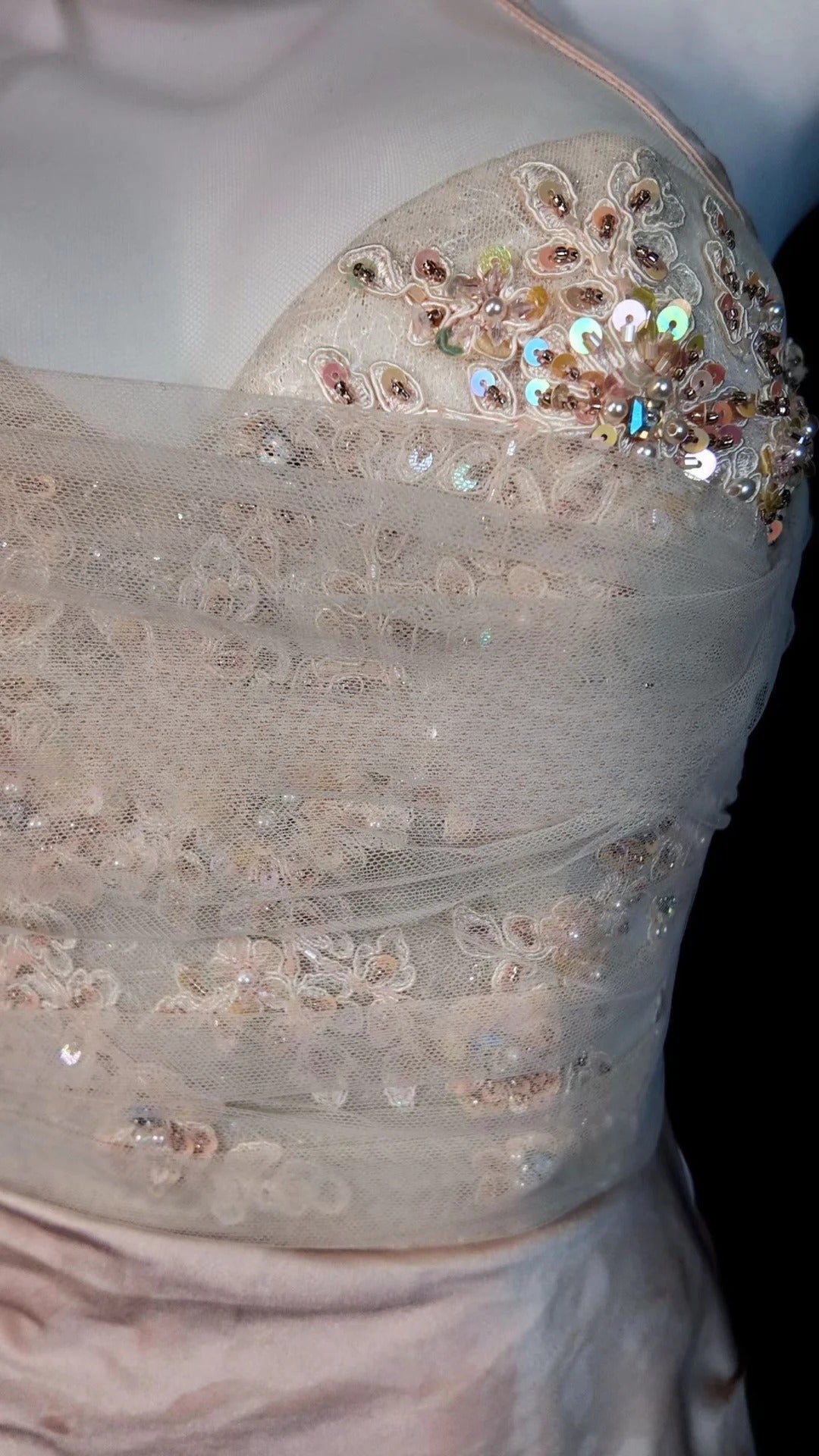 Lace Prom Dress Mermaid Halter Pink With Gold Beading Modest Floor Length Formal Party Gown RB9830