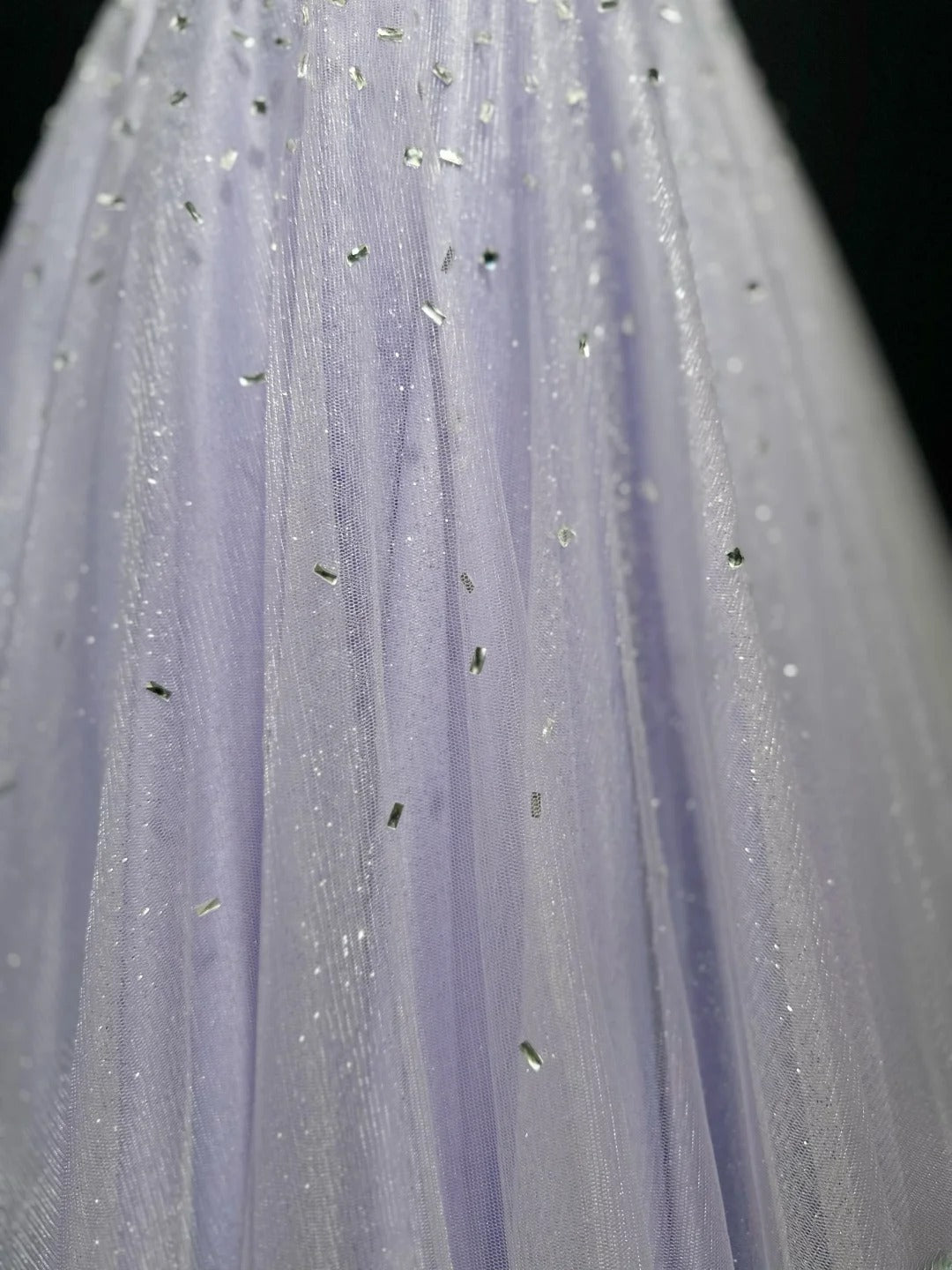 Vintage 1980s Prom Dresses A Line Spaghetti Strap Lilac Tulle With Beaded Evening Dress Formal Outfits RB5874
