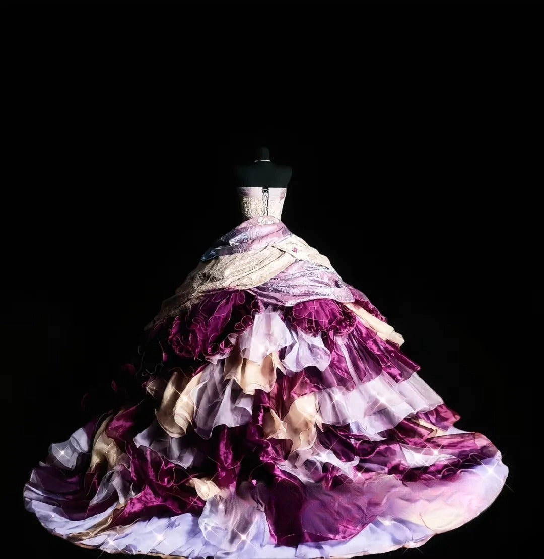 Cute Ball Gown Strapless Long Quinceañera Dress Moda 2000 15 Quinceanera Dresses Ideas Sweet 16 Outfit RB7094