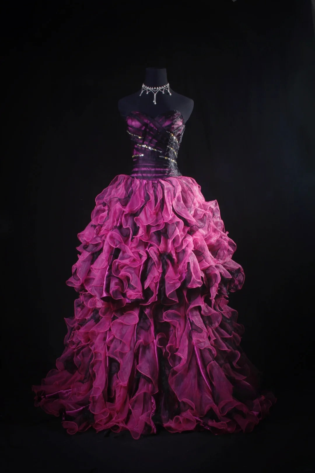 1950s style prom dress Ball Gowns Prom Dress Aesthetic Sweetheart Hot Pink 1950s Style Impres –  RubyFashionDress