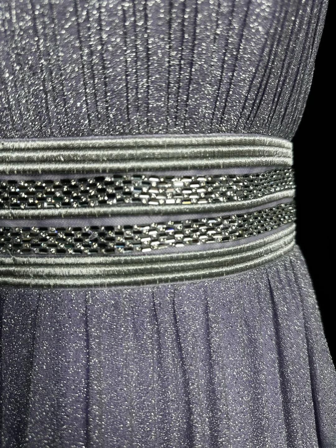 Sparkly Prom Dresses A line Scoop Sleeveless With Ruffled Long Formal Outfits RB5966