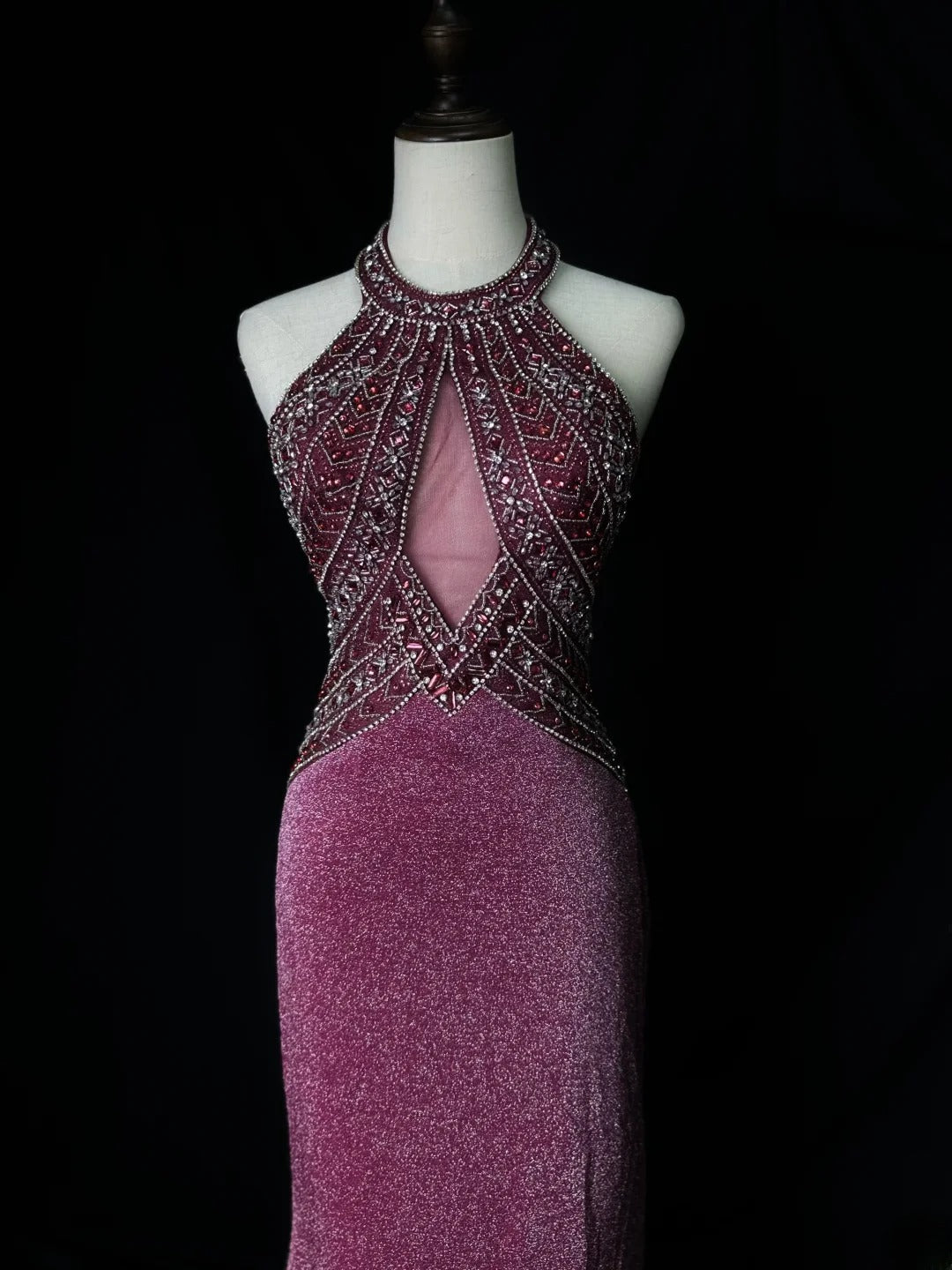 Vintage Prom Dresses Mermaid Jewel Neck Backless Sequin With Beads Long Party Gown Formal Outfits RB5988