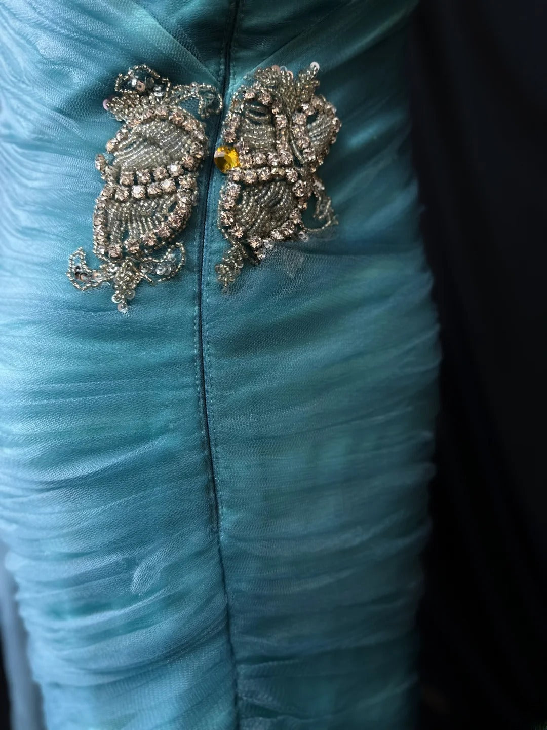 Princess Sheath One Shoulder Blue Tulle Knee Length 16th Birthday Gown Homecoming Dresses Ideas Hoco Outfits RB5999