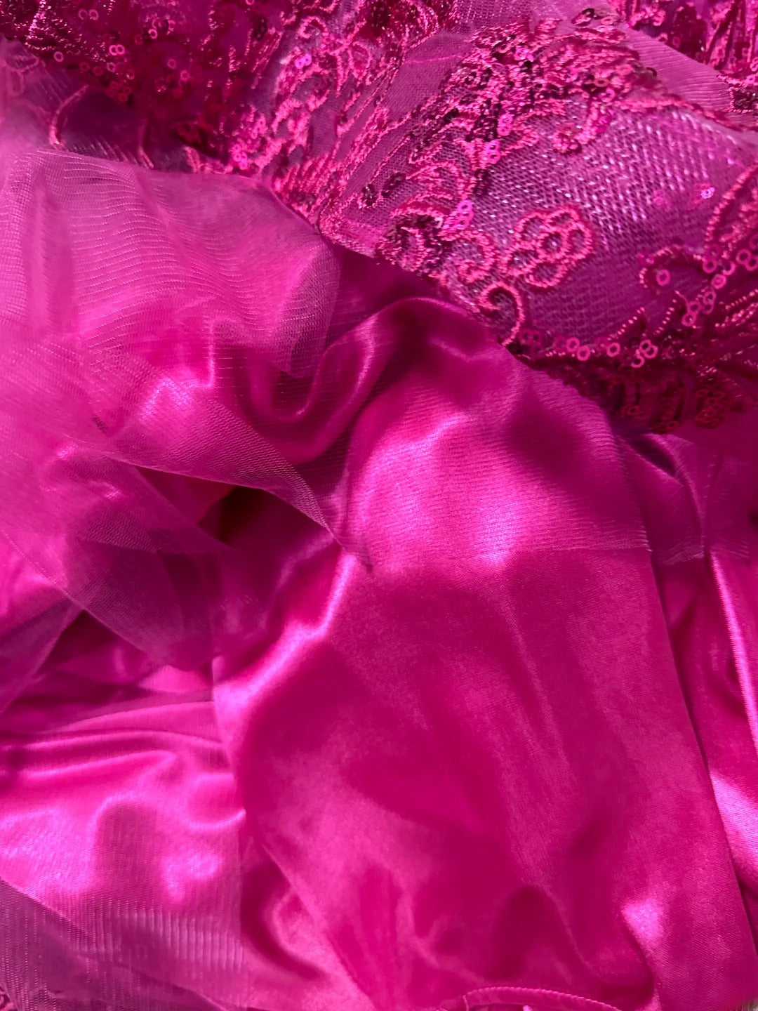 Modest Prom Dresses Mermaid Off The Shoulder Hot Pink Lace With Cap Sleeves Long Formal Outfits RB6001