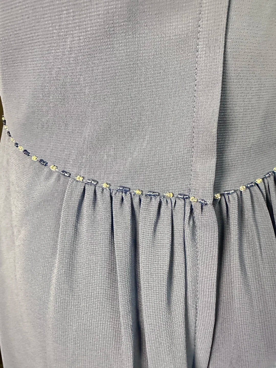Beautiful Prom Dresses A Line Spaghetti Strap Navy Blue Chiffon With Beading Long Formal Outfits RB6103