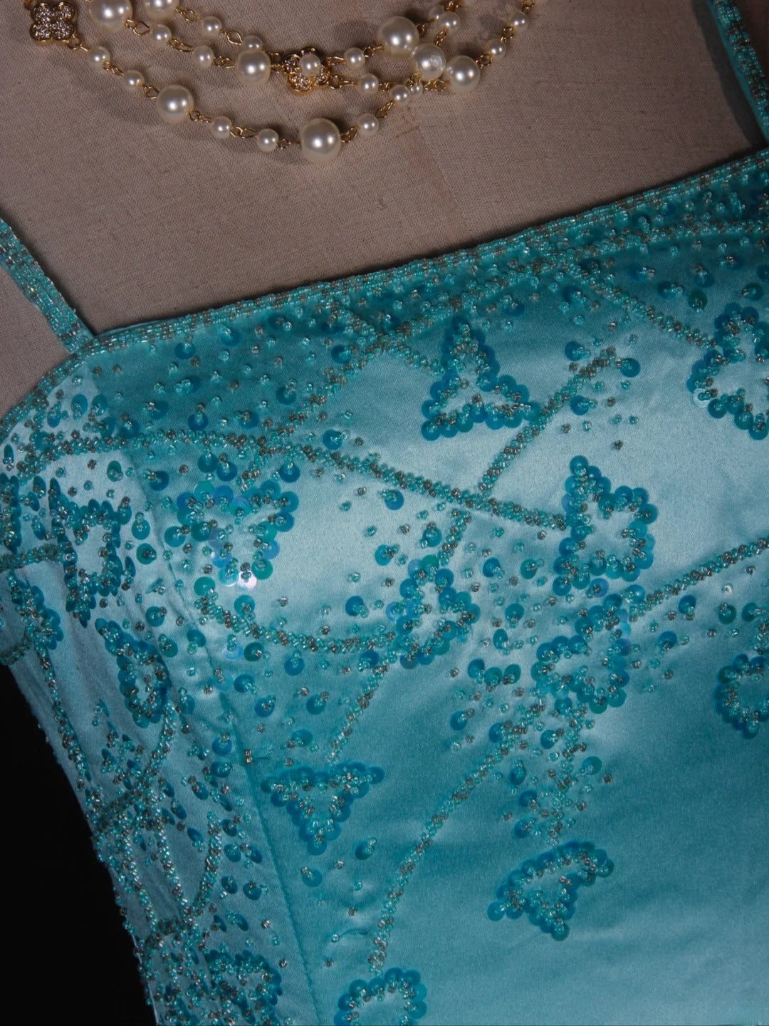 Vintage Mermaid Spaghetti Straps Satin With Beads Bodice Tiffany Blue Long Prom Dresses Impress 18th Birthday Outfits Prom Gown AS279