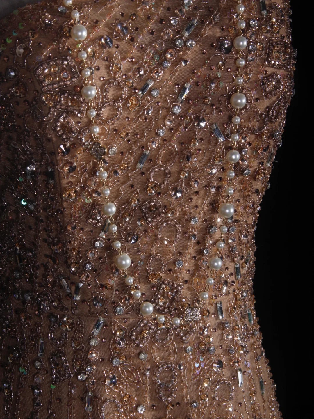 Retro 90s A line One Shoulder Champagne Tulle With Beads Bodice Long Prom Dresses Inspo 18th Birthday Outfit Formal Gown AS290