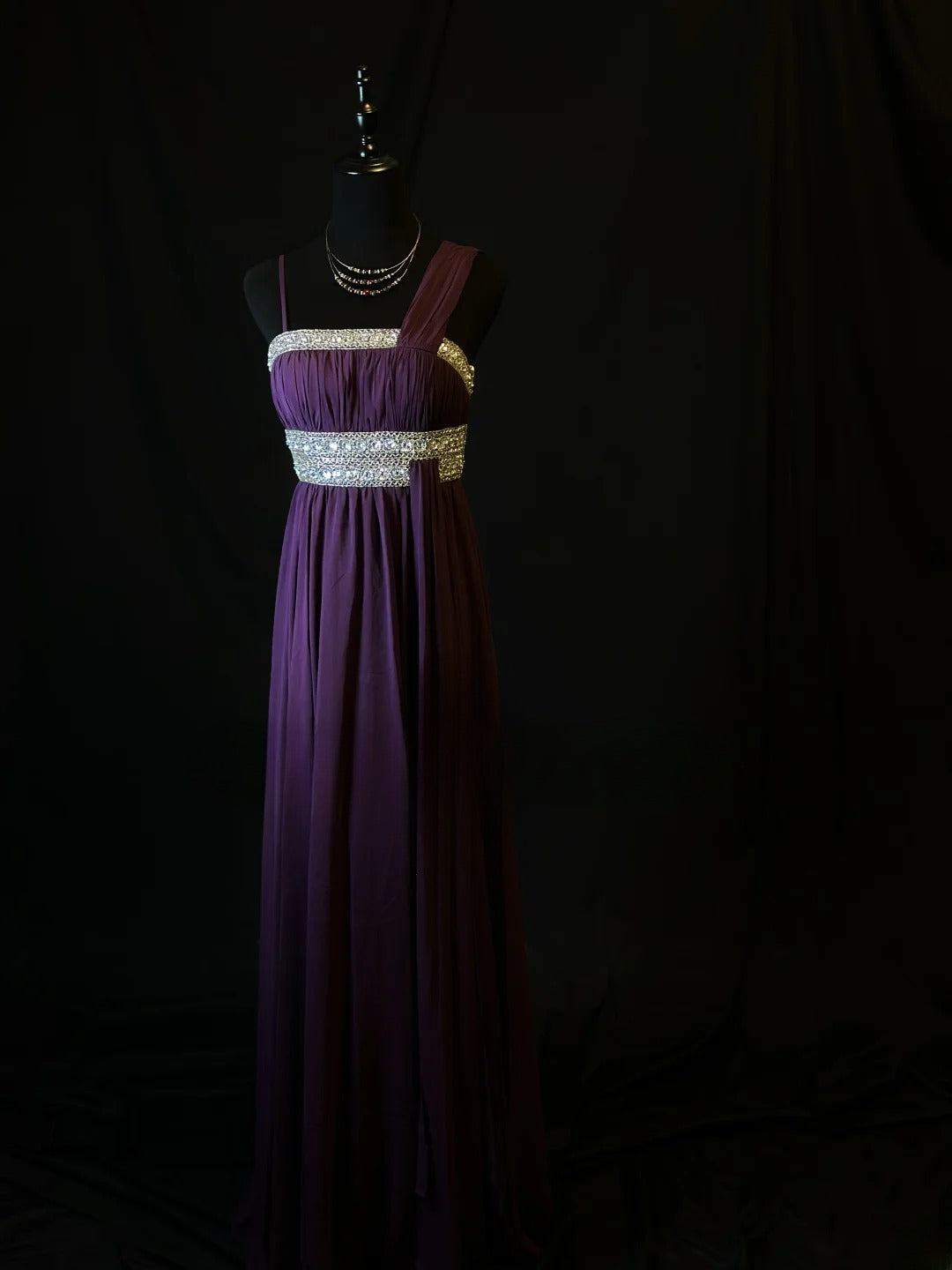 purple vintage prom dress One Shoulder Sequins Mermaid Long Party Dress, D942 The light purple hue adds a touch of sophistication Vintage Prom Dresses A line