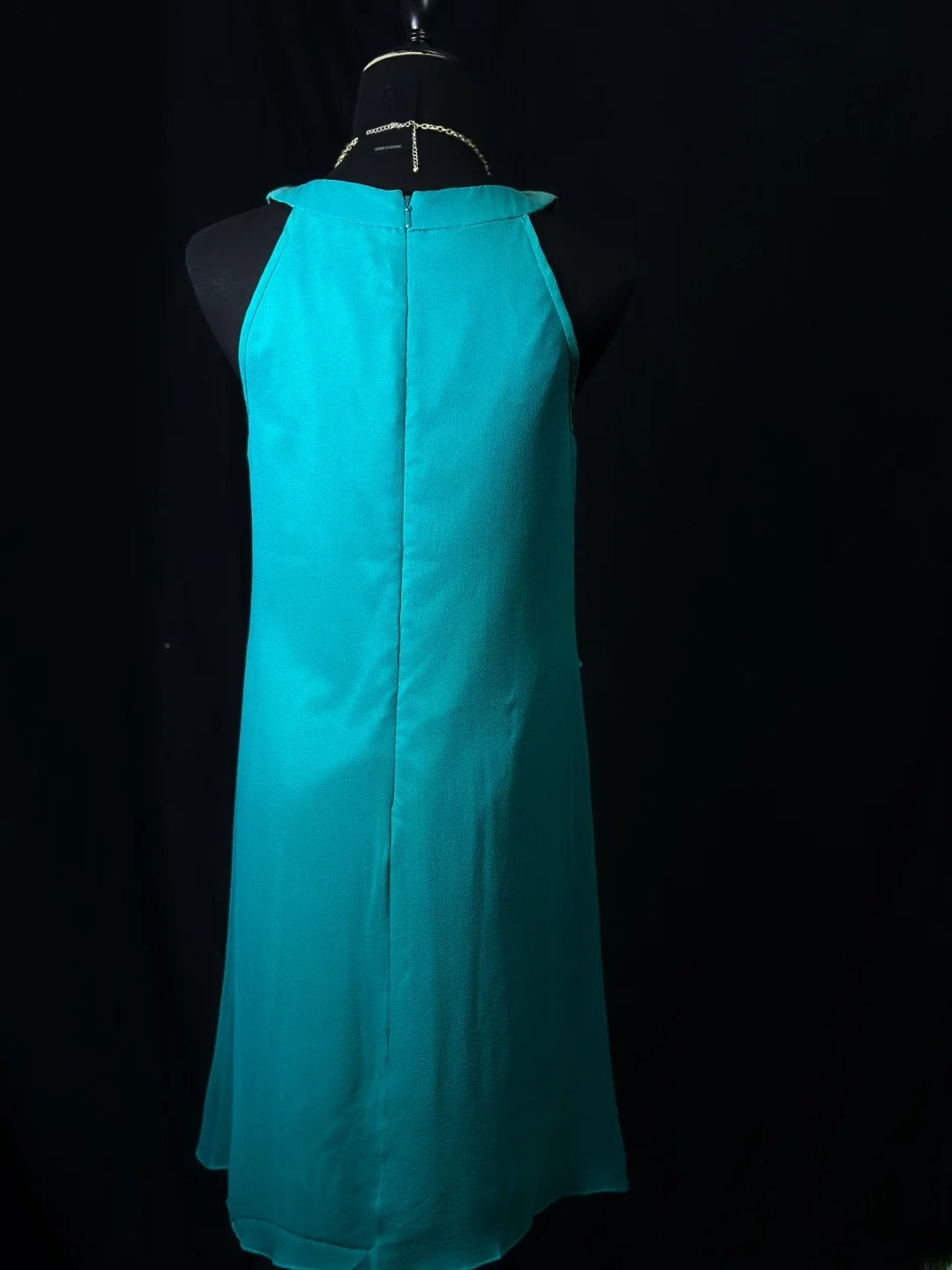 Casual Women's Elegant A line Scoop Green Chiffon Party Dress Middle School Semi Formal Hoco Dresses RB6183