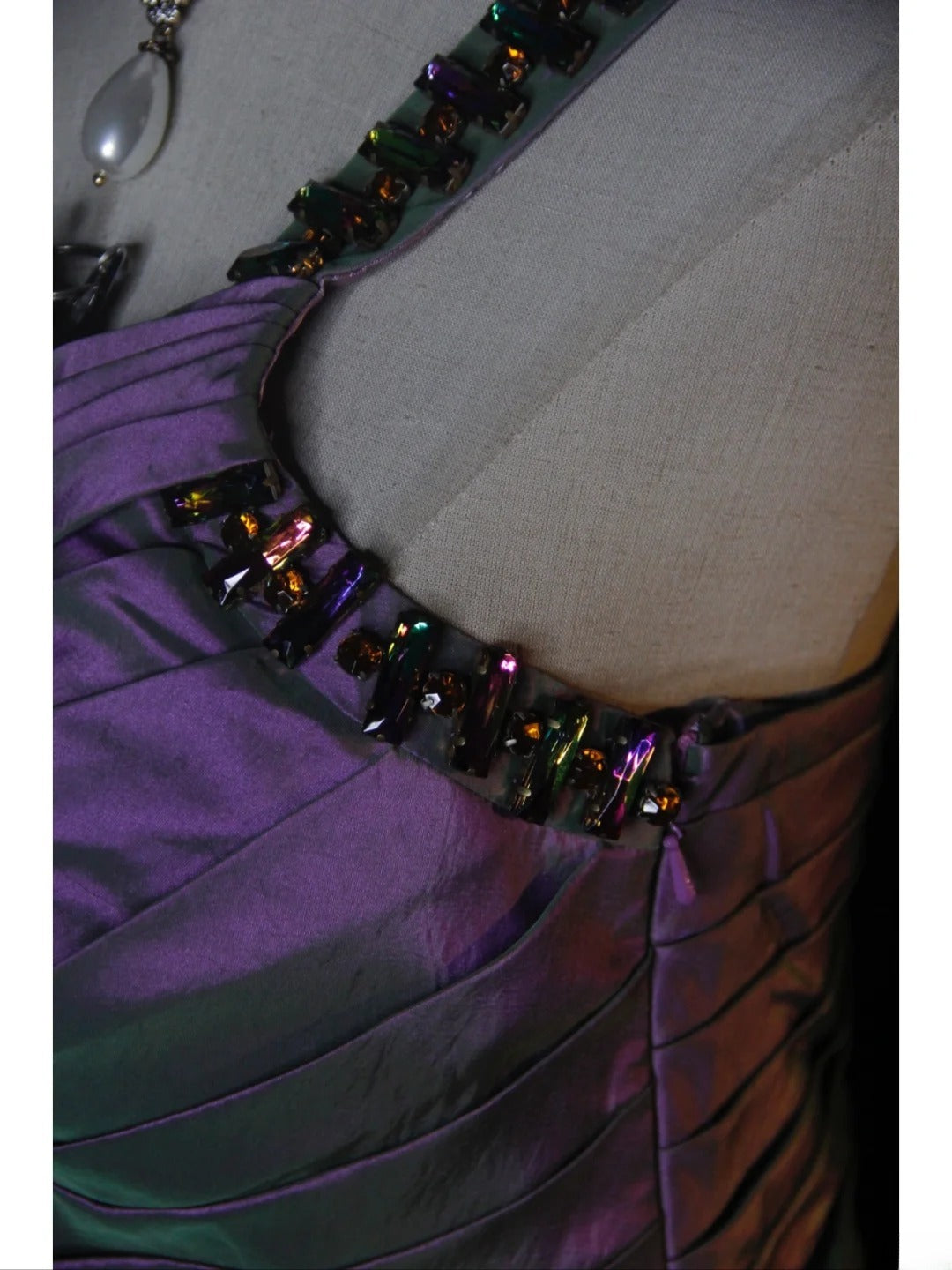 Vintage Sheath One Shoulder Grape Taffeta Beaded Bodice Plus Size 18th Birthday Outfits Homecoming Dresses Cocktail Gown AS379
