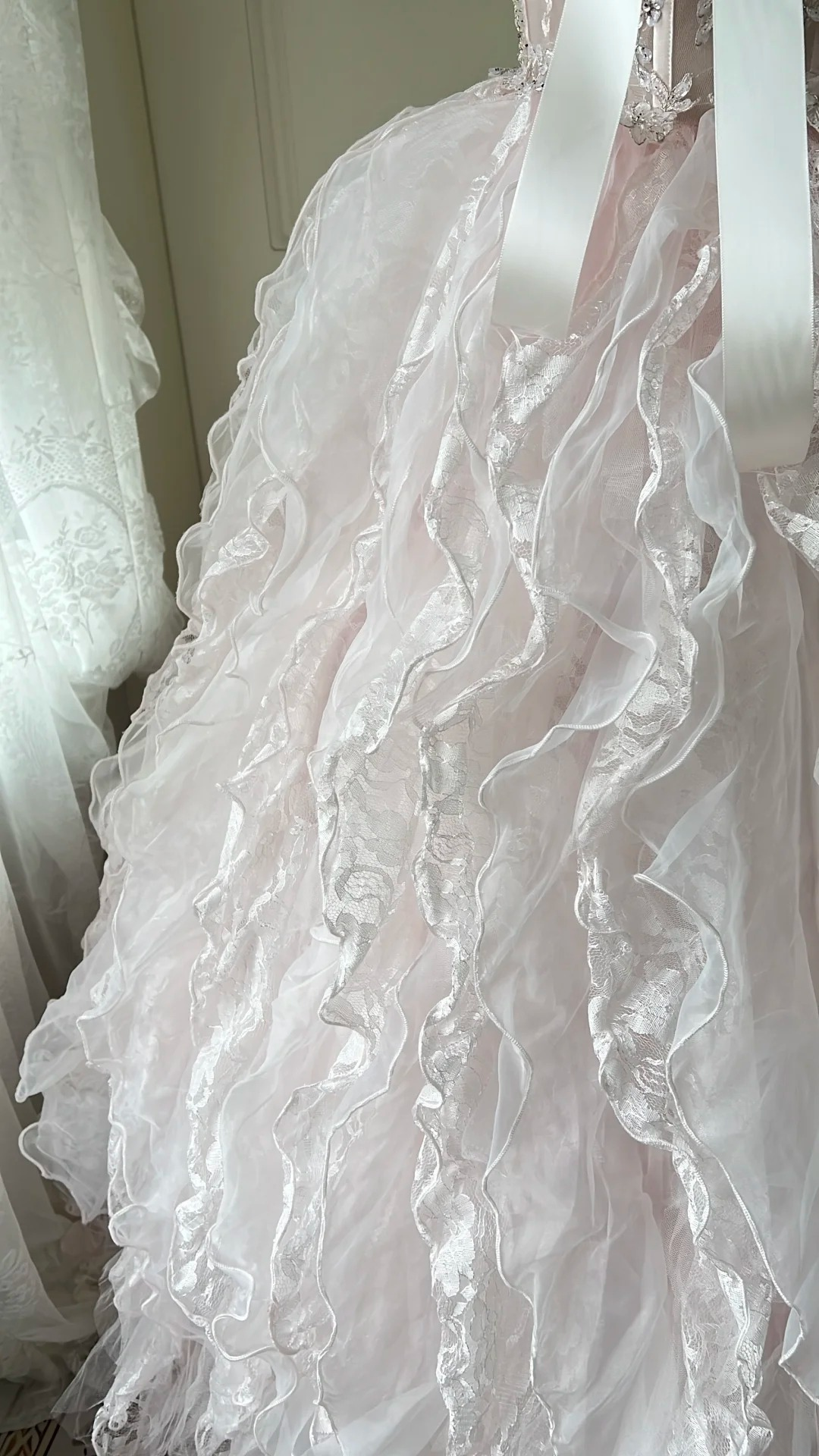 Sweet 15 Dress Quinceanera Dresses Ball Gown Sweetheart Light Pink With Lace Layers Long 16th Birthday Outfits RC0740