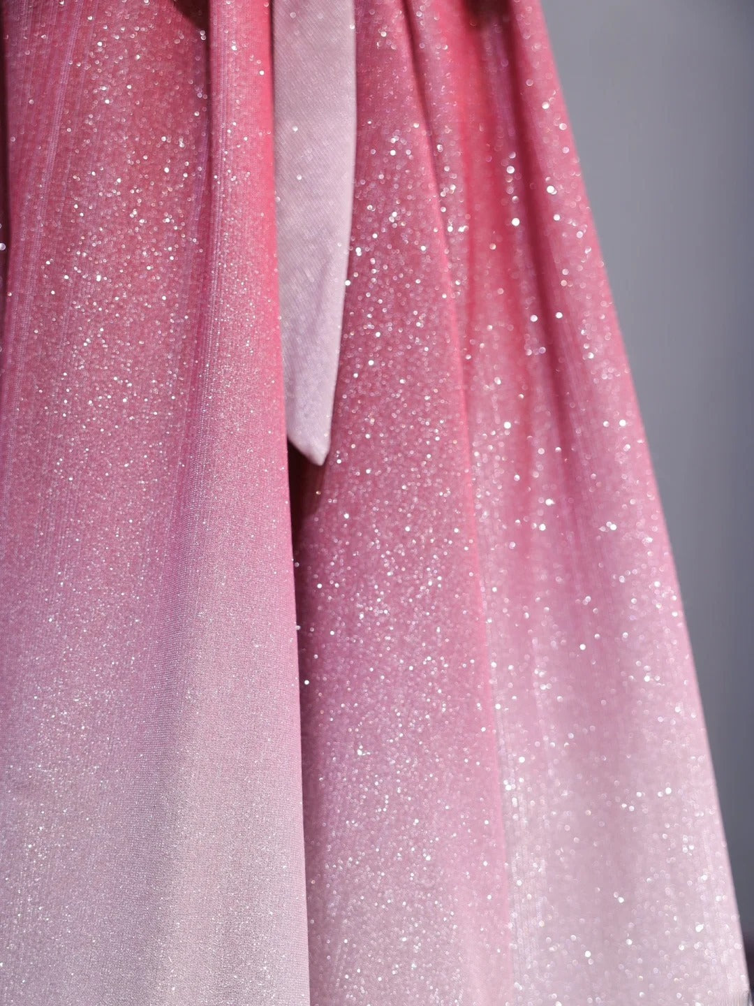 Chic A line Off The Shoulder Pink White Ombre Sequin Long Prom Formal Fancy Evening Dresses Dinner Outfits Classy Party Gowns AS424