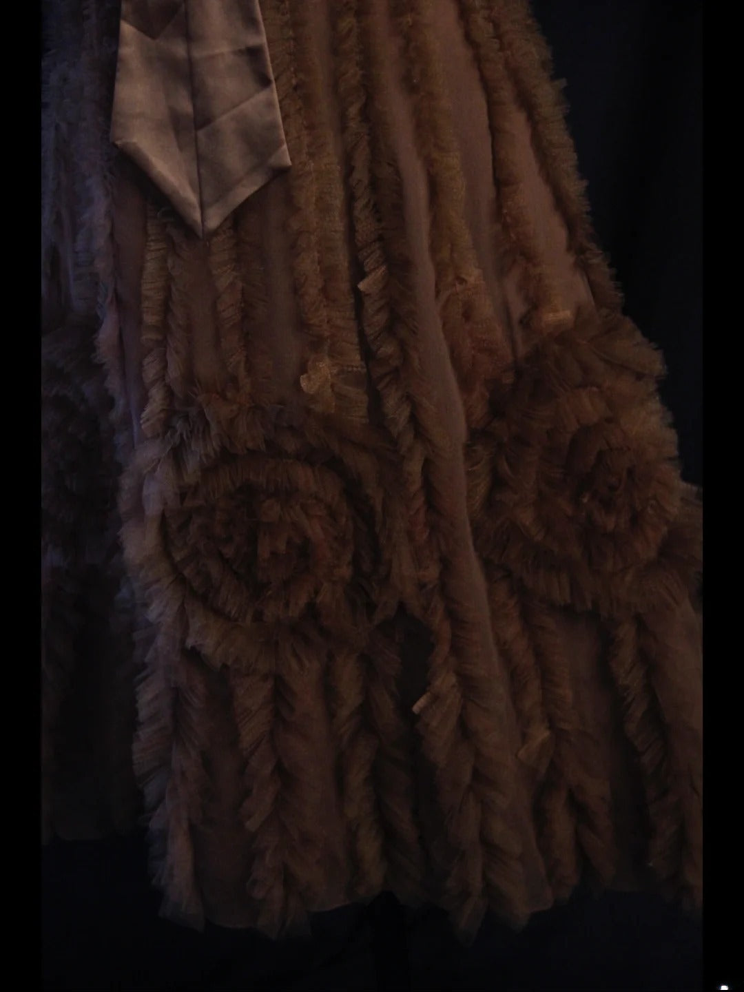 Vintage A line Spaghetti Straps Brown Tulle With Lace 18th Birthday Dress Homecoming Dresses Cocktail Gown AS445