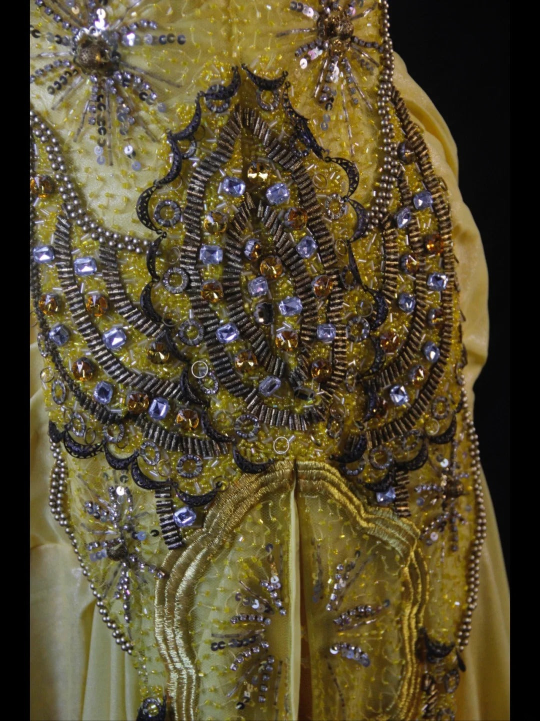 Vintage Mermaid Spaghetti Straps Yellow Lace 70s With Beads Prom Max Dresses Inspo 18th Birthday Outfit Formal Dress For Women AS467